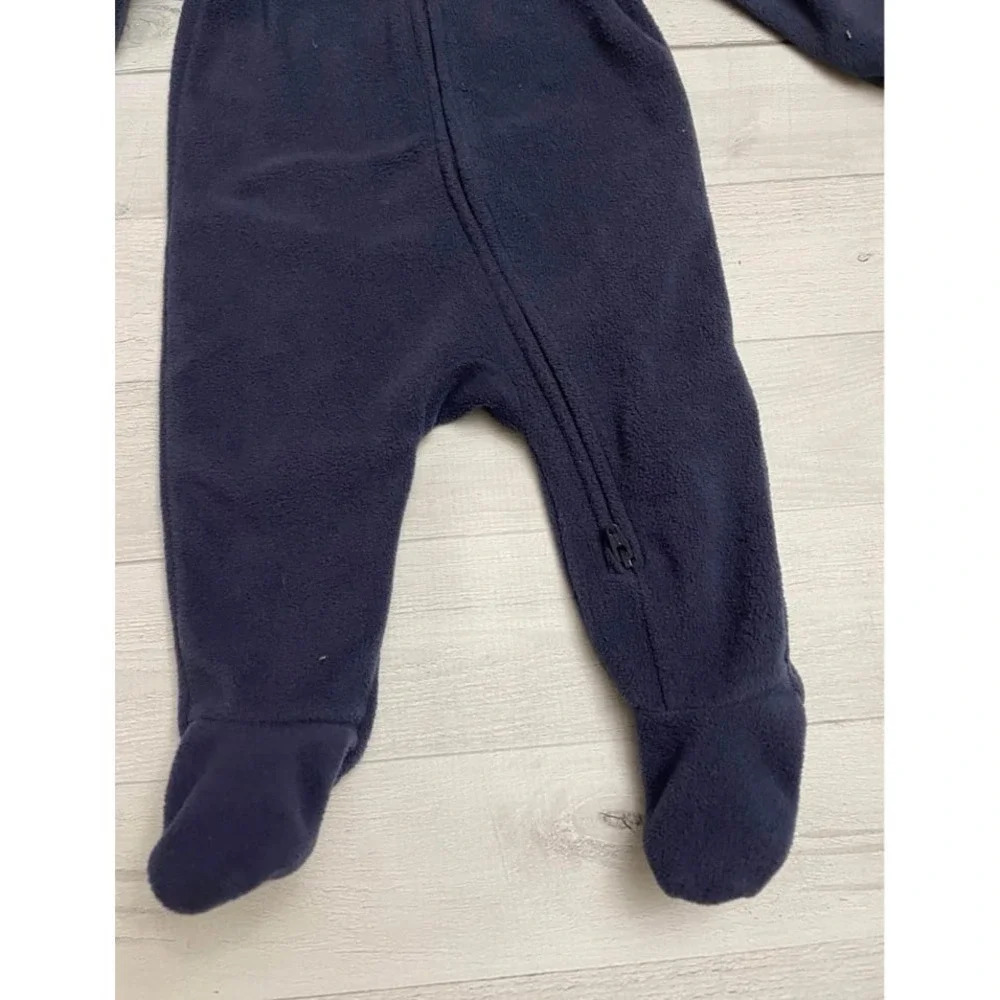 Old navy baby‎ fleece footed sleeper navy blue 3-6 months